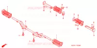 REPOSE PIED pour Honda GL 125 de 2007