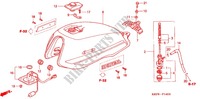 RESERVOIR A CARBURANT pour Honda GL 125 Front Disk brake, Casted Wheels de 2003