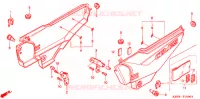 COUVERCLES LATERAUX pour Honda GL 125 de 2004