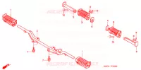 REPOSE PIED pour Honda GL 125 de 2004