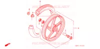 ROUE AVANT (MOULURE/FREIN A TAMBOUR) pour Honda CGL 125 de 2006