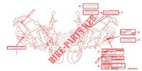 ETIQUETTE DE PRECAUTIONS (DK,KO,LO) pour Honda MSX GROM 125 de 2014