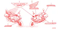AUTOCOLLANTS pour Honda NC 750 POLICE de 2015