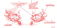 AUTOCOLLANTS pour Honda NC 750 POLICE YB de 2015