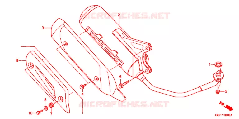 SILENCIEUX D'ECHAPPEMENT Honda SCOOTER 50 VISION 2014  NSC50T2E