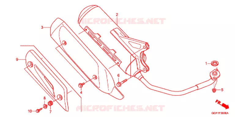 SILENCIEUX D'ECHAPPEMENT Honda SCOOTER 50 VISION 2014  NSC50T2E