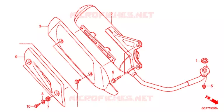 SILENCIEUX D'ECHAPPEMENT Honda SCOOTER 50 VISION 2014  NSC50T2E