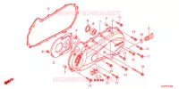 COUVERCLE GAUCHE pour Honda VISION 50 R de 2014
