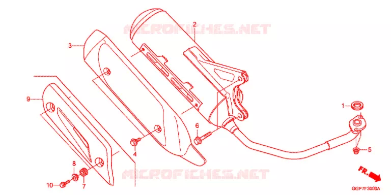 SILENCIEUX D'ECHAPPEMENT Honda SCOOTER 50 VISION 2014  NSC50T2E