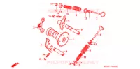 ARBRE A CAMES   SOUPAPE pour Honda ELITE 125 de 2007