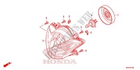 PHARE pour Honda SH 125 ABS D SPECIAL 2E de 2014