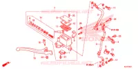 MAITRE CYLINDRE DE FREIN AVANT (ABS) pour Honda SH 125 ABS D STANDARD de 2015