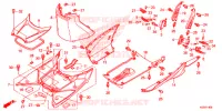 MARCHE PIEDS pour Honda SH 125 ABS D SPORTY de 2014