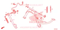 BEQUILLE pour Honda SH 125 SPECIAL 5ED de 2014
