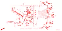 MAITRE CYLINDRE DE FREIN AVANT pour Honda SH 125 SPORTY de 2014