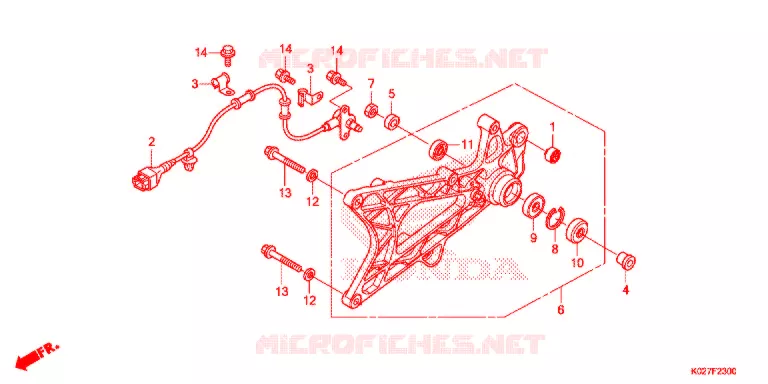 BRAS OSCILLANT Honda SCOOTER 150 SH 2014  SH150ADE