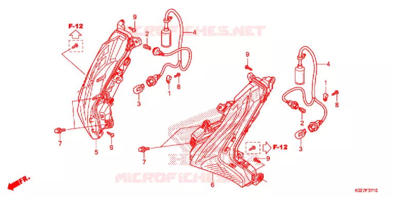 CLIGNOTANT AVANT Honda SCOOTER 150 SH 2015  SH150ADE
