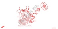 PHARE pour Honda SH 150 ABS D SPECIAL 5ED de 2014