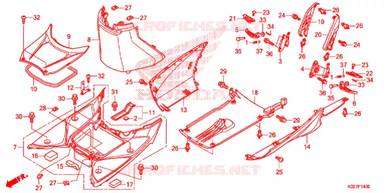 MARCHE PIEDS Honda SCOOTER 150 SH 2015  SH150ADE