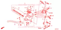 MAITRE CYLINDRE DE FREIN AVANT (ABS) pour Honda SH 150 ABS D de 2014
