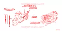 AUTOCOLLANTS pour Honda SH 150 ABS SPORTY SPECIAL 2E de 2015