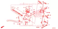 MAITRE CYLINDRE DE FREIN AVANT (ABS) pour Honda SH 150 ABS SPORTY de 2014