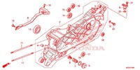 CARTER DE VILEBREQUIN GAUCHE pour Honda SH 150 ABS SPECIAL 4E de 2014