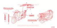 AUTOCOLLANTS pour Honda SH 150 ABS SPORTY SPECIAL 4E de 2014