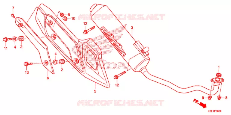 SILENCIEUX D'ECHAPPEMENT Honda SCOOTER 150 SH 2014  SH150ASE