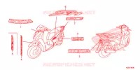 AUTOCOLLANTS pour Honda SH 150 D SPECIAL 3ED de 2014
