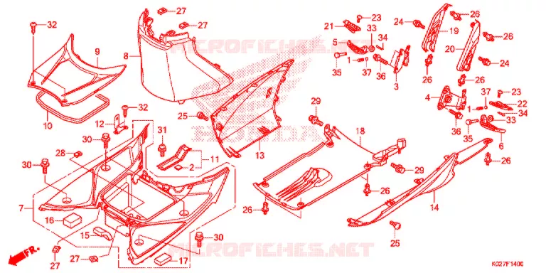 MARCHE PIEDS Honda SCOOTER 150 SH 2014  SH150DSE