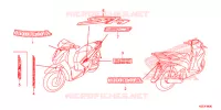 AUTOCOLLANTS pour Honda SH 150 SPECIAL 5ED de 2015