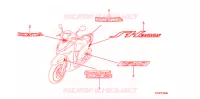 AUTOCOLLANTS pour Honda SH 300 ABS de 2008