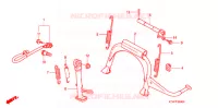 BEQUILLE pour Honda SH 300 ABS de 2008