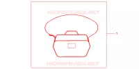 SAC INTERIEUR DE TOP CASE pour Honda SH 300 ABS de 2008