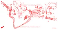 COMMODO   CABLE   RETROVISEUR pour Honda SH 300 ABS de 2015