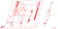 FOURCHE pour Honda SH 300 ABS de 2015