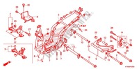 CADRE pour Honda SH 300 ABS SPORTY GRIS FONCE de 2014