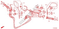 COMMODO   CABLE   RETROVISEUR pour Honda SH 300 ABS SPORTY GRIS FONCE de 2014