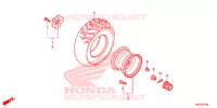 ROUE ARRIERE pour Honda FOURTRAX 420 RANCHER 4X4 DCT PS RED de 2014