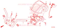 GUIDON pour Honda FOURTRAX 420 RANCHER 4X4 DCT PS RED de 2015