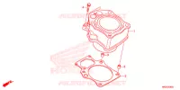 CYLINDRE pour Honda FOURTRAX 420 RANCHER 4X4 ES de 2015