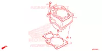 CYLINDRE pour Honda FOURTRAX 420 RANCHER 4X4 ES de 2015