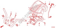 GUIDON pour Honda FOURTRAX 420 RANCHER 4X4 Manual Shift RED de 2014