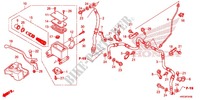 MAITRE CYLINDRE DE FREIN AVANT pour Honda FOURTRAX 420 RANCHER 4X4 Manual Shift RED de 2014