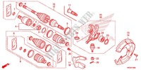 MOYEU   CARDAN AVANT pour Honda FOURTRAX 420 RANCHER 4X4 Manual Shift RED de 2014
