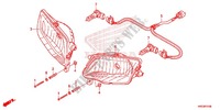 PHARE pour Honda FOURTRAX 420 RANCHER 4X4 Manual Shift RED de 2014