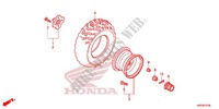 ROUE ARRIERE pour Honda FOURTRAX 420 RANCHER 4X4 Manual Shift RED de 2014