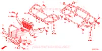 SUPPORT pour Honda FOURTRAX 420 RANCHER 4X4 Manual Shift RED de 2014