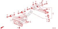 TRIANGLES AVANT pour Honda FOURTRAX 420 RANCHER 4X4 Manual Shift RED de 2014